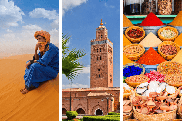 الصحراء والمعالم والأسواق المغربية
